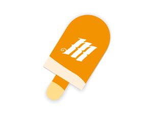 Autocollant MONK 'Orange Ice Cream'
