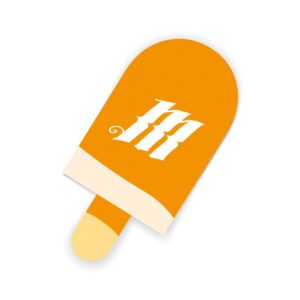 Monk Custom - Autocollant MONK 'Orange Ice Cream' - airsoft - tenues & protections