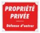 Propriété privée défense d’entrer dim 25 x 30 cm akylux - Vue principale