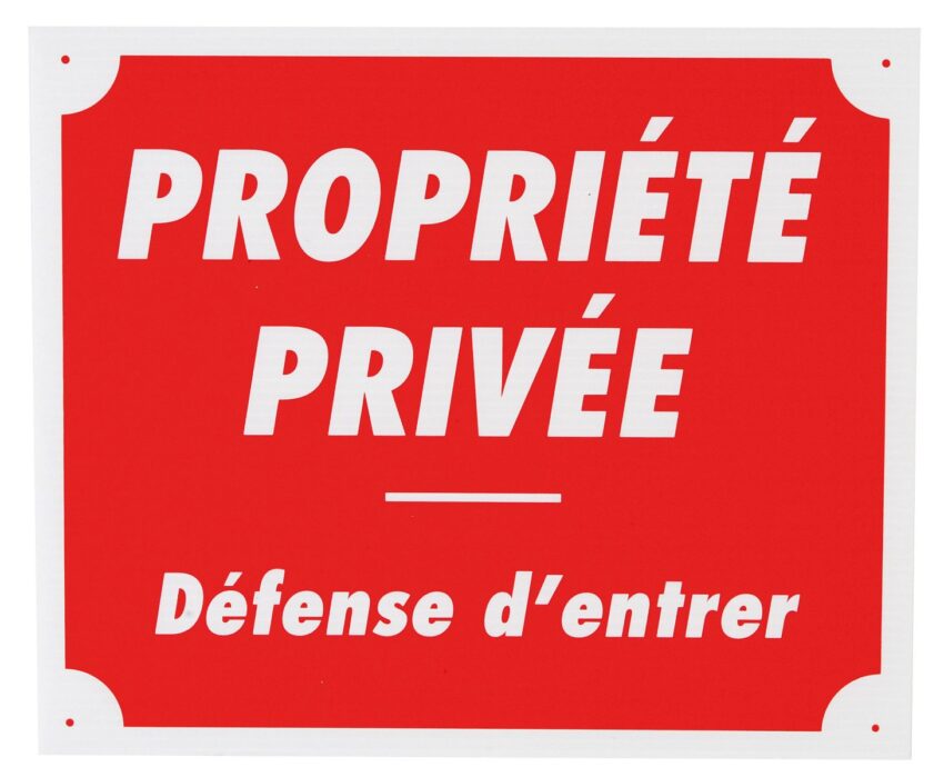 Propriété privée défense d’entrer dim 25 x 30 cm akylux - Vue principale