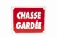 Chasse gardée dim 25 x 30 cm alu - Vue principale