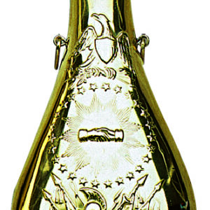 Davide PEDERSOLI & C - Poire à poudre Zouave en laiton cal. .58 - accessoires poudre noire