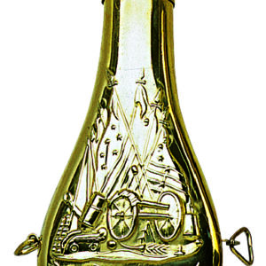 Davide PEDERSOLI & C - Poire à poudre réglable en laiton Walker - accessoires poudre noire