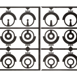 Davide PEDERSOLI & C - Kit 18 inserts interchangeables - accessoires poudre noire