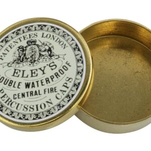 Davide PEDERSOLI & C - Boîte d'amorces vide en laiton vintage - munitions poudre noire