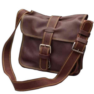 Davide PEDERSOLI & C - Musette de chasse en cuir Pedersoli - gibecières, cartouchières & bretelles