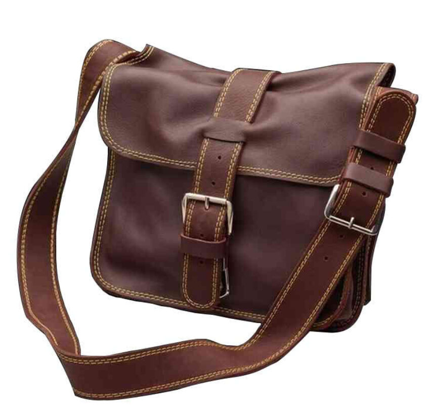 Musette de chasse en cuir Pedersoli - Vue principale