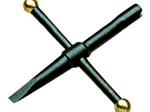 Clé cruciforme 5 mm avec tournevis spécial revolver