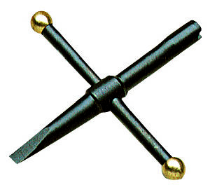 Davide PEDERSOLI & C - Clé cruciforme 5 mm avec tournevis spécial revolver - accessoires poudre noire