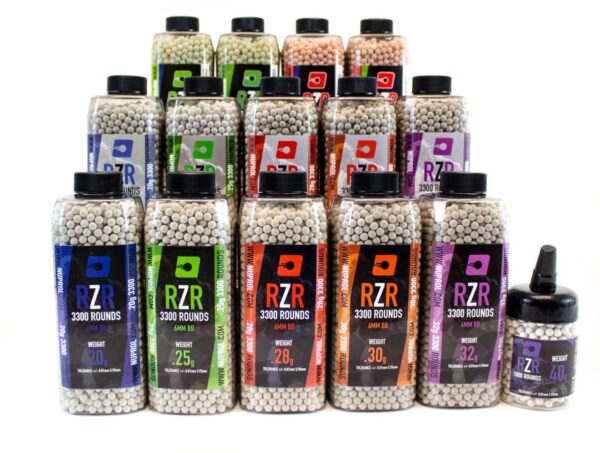 Billes Airsoft 6mm RZR 0.30g bouteille 3500 bbs – Image 3
