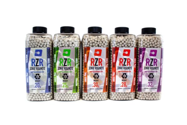 Billes Airsoft 6mm RZR 0.30g bouteille 3500 bbs – Image 2