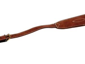 Bretelle cuir forme cobra antiderapante broderie trace sanglier
