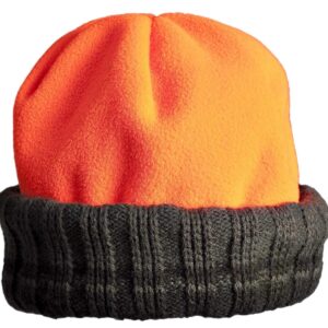 BROWNING - Bonnet Bob Polarfleece réversible vert orange - chapeaux & casquettes