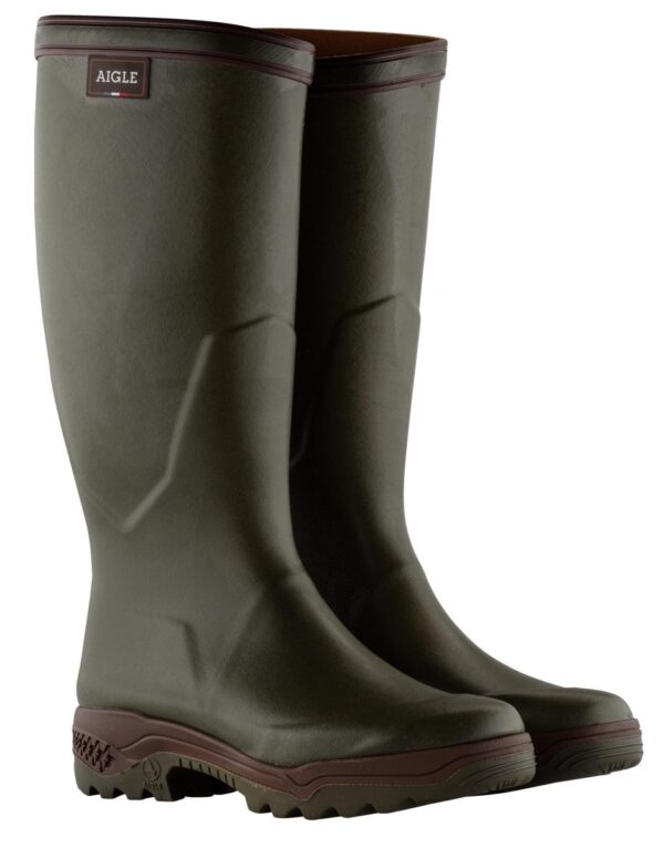 Bottes caoutchouc Parcours II kaki - Aigle – Image 2