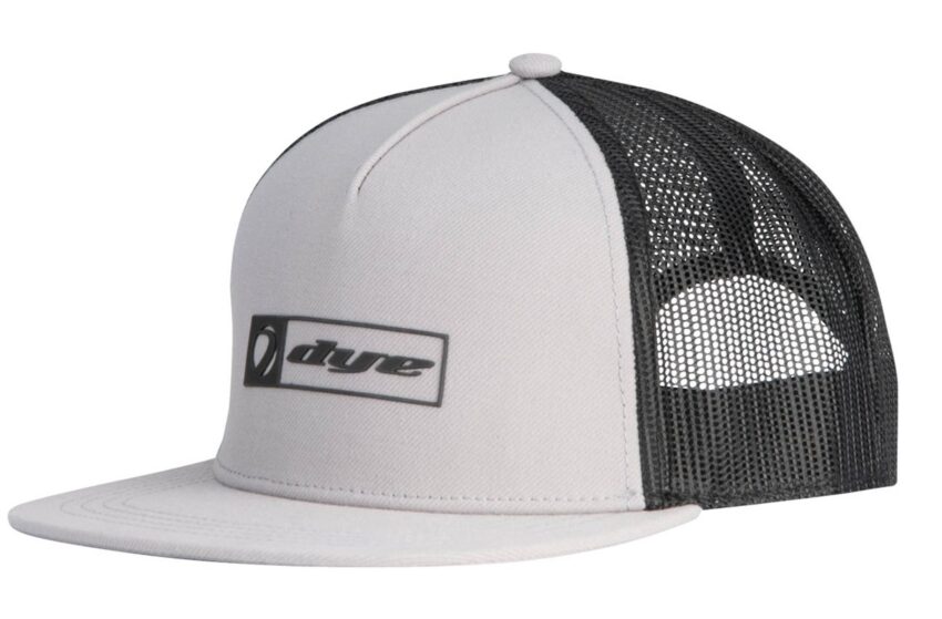 Casquette DYE Hat Squared Trucker Gris/Noir - Vue principale