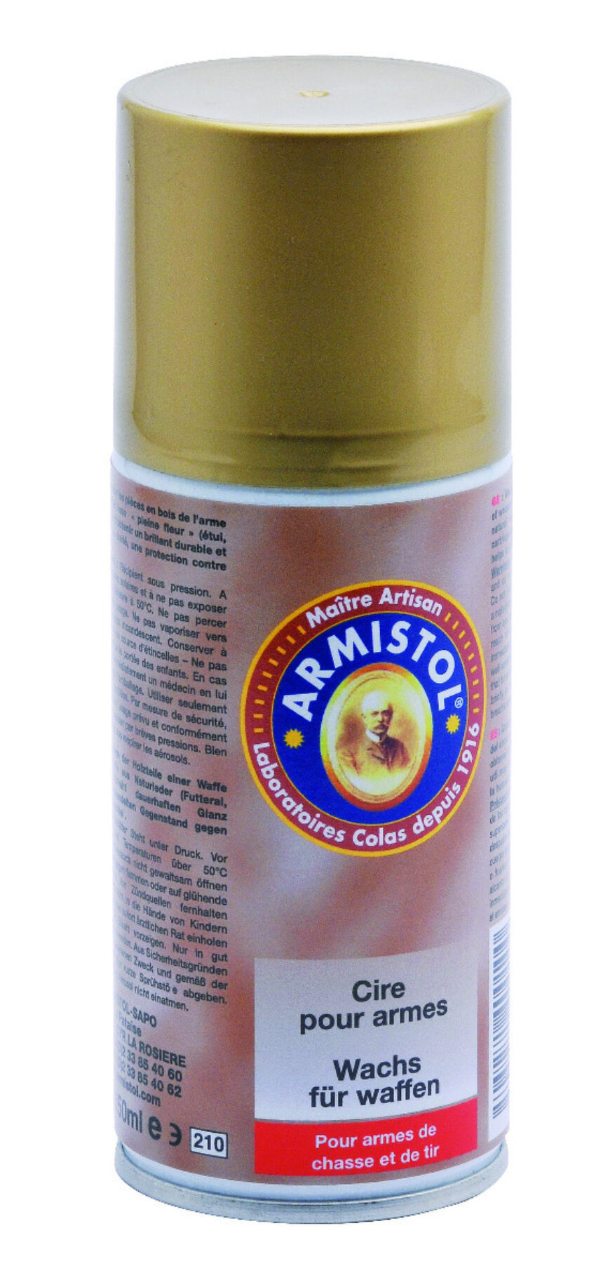 Aérosol pour cirer arme Armistol – 150 ml - Vue principale