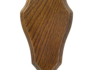 Ecusson Januel en chêne doré pour chevreuil de 200mm x 120mm