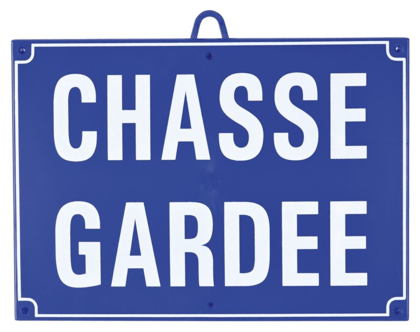 Chasse gardée dim 28 x 20 cm, Bleu - Vue principale