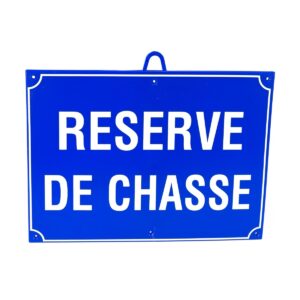 CHASSE RSERVE DIM 28 X 20 CM, BLEU