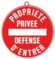 Propriété privée défense d’entrer diam. 28 cm, Rouge - Vue principale