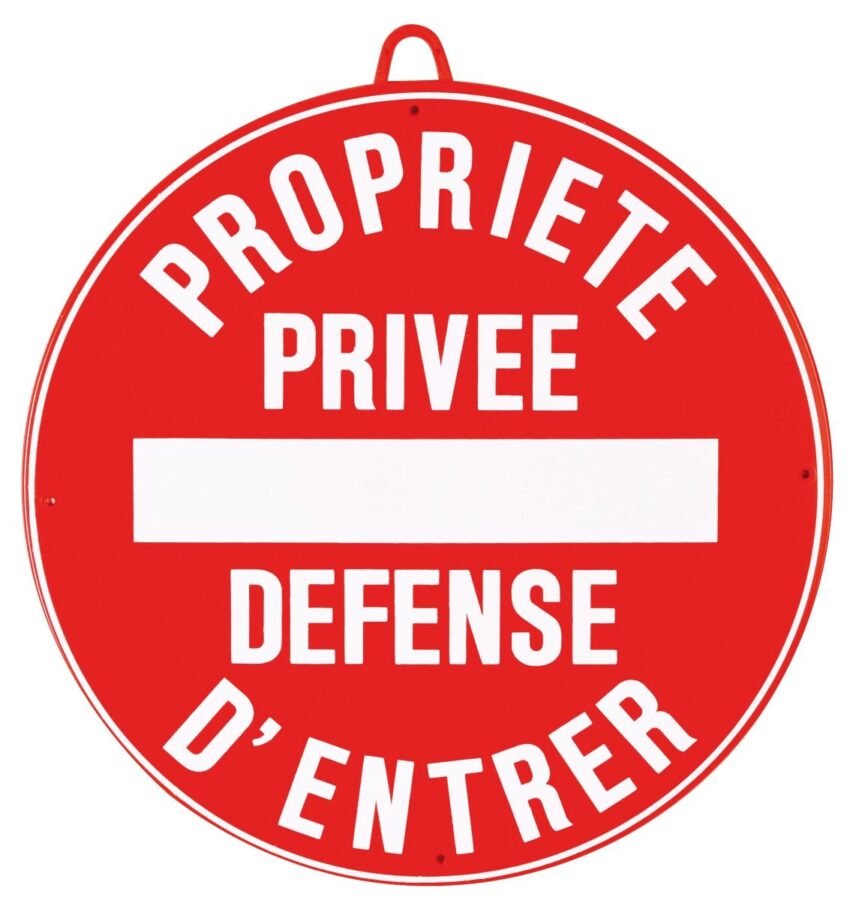 Propriété privée défense d’entrer diam. 28 cm, Rouge - Vue principale