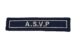 Barrette A.S.V.P brodée sur velcro - Vue principale