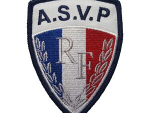 Ecusson A.S.V.P brodé sur velcro