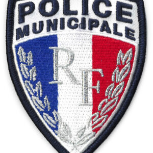 Ecusson brode sur velcro RF Police Municipale GM
