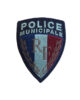 Ecusson brode sur velcro – Police Municipale RF – basse visibilité - Vue principale