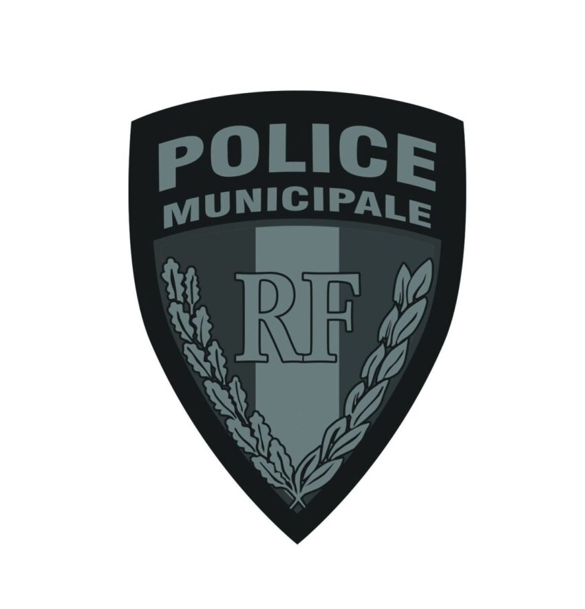 Écusson PVC 3D Police Municipale basse visibilité - Vue principale