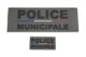 Flap PVC 3D Police Municipale – dos et devant - Vue principale