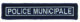 Barrette Police Municipale brodes sur velcro - Vue principale