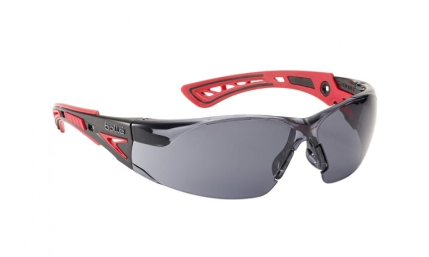 Lunettes Bollé Safety rush+ Oculaires fumés platinum - Vue principale