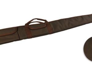 Etui Fusil toile Marron 2 Poches long 130 cm