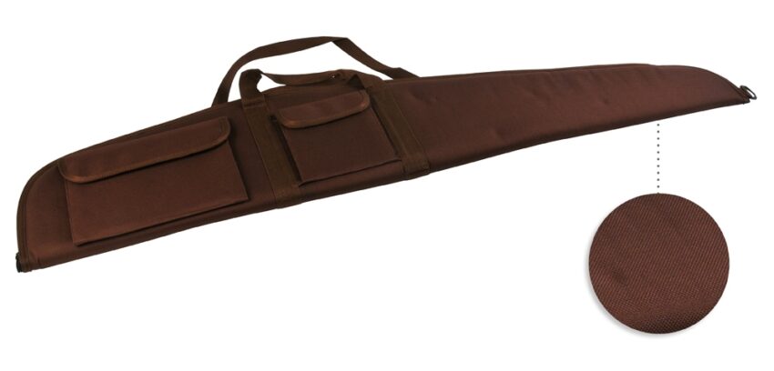 Etui Carabine toile Marron 2 Poches long 120 cm - Vue principale