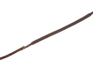 Bretelle plate pour Fusil avec croute grasse piquée - largeur de 25mm - avec mousquetons