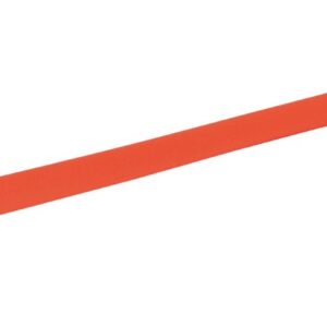 Collier Orange fluo biothane long 45 cm larg 18 mm
