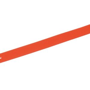 Collier Orange fluo biothane long 55 cm larg 25 mm
