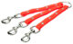 Tripleur Januel en biothane de 25cm x 1.6 cm – Orange - Vue principale