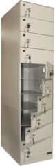 Armoire forte de sécurité – 10 casiers – avec clé passe-partout - Vue principale