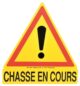 Chasse en cours triangulaire dim 86 x 86 x 74 cm - Vue principale