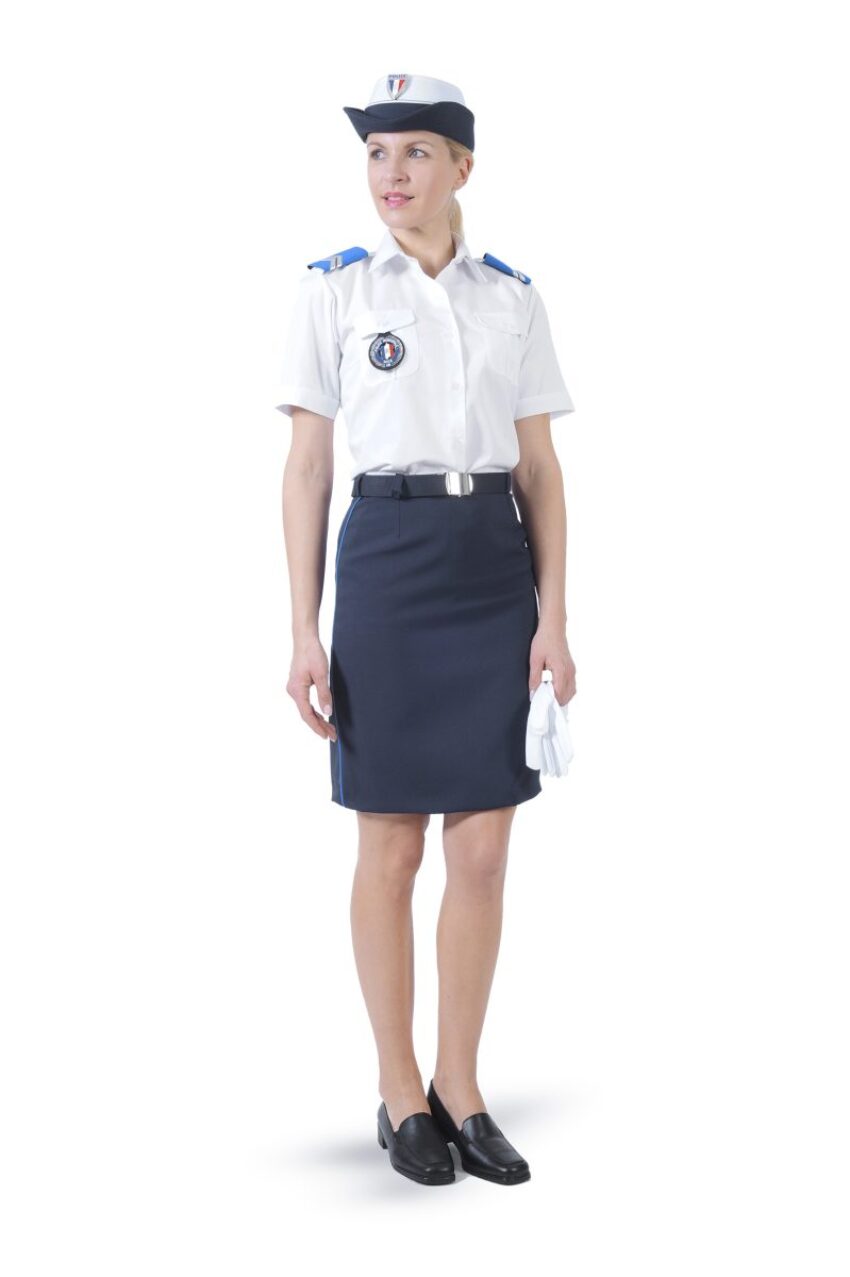 Chemise Blanche ADM Femme manches courtes - Vue principale