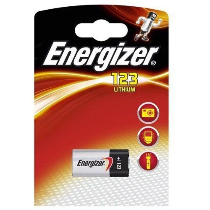 Pile energizer lithium cR123 - Vue principale