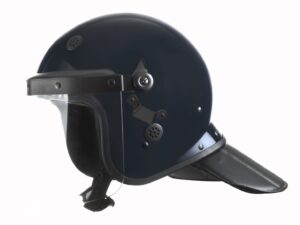 Casque mo12c Bleu - Protège nuque et crochets Masque - TU