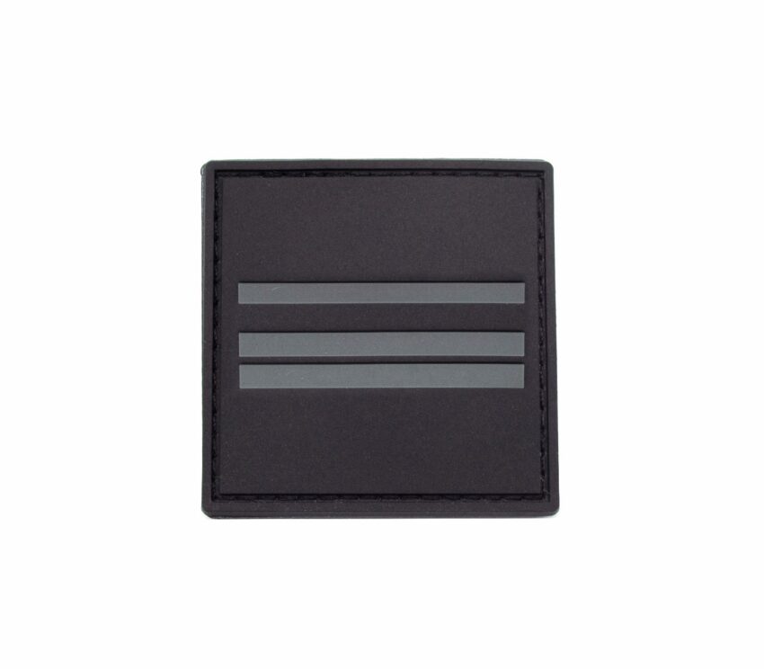 Grade velcro 5×5 basse visibilité – chef de Police - Vue principale