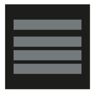 Grade velcro 5x5 basse visibilité - directeur