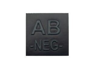 Grade velcro 5x5 basse visibilité - groupe sanguin AB-