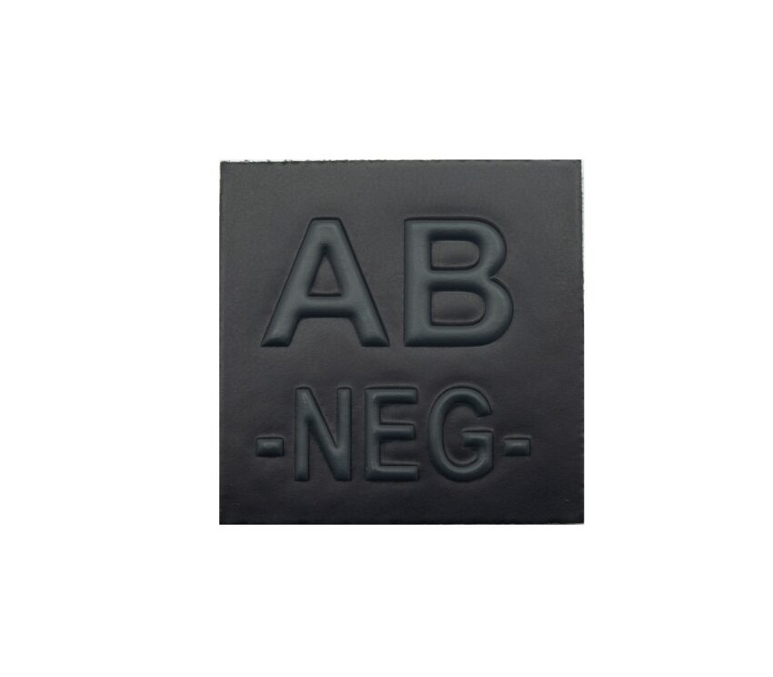 Grade velcro 5×5 basse visibilité – groupe sanguin AB- - Vue principale