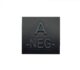 Grade velcro 5×5 basse visibilité – groupe sanguin A- - Vue principale