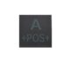Grade velcro 5×5 basse visibilité – groupe sanguin A+ - Vue principale